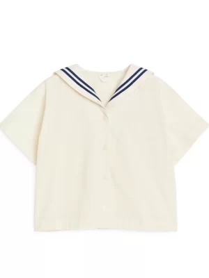 Hauts | Hauts-ARKET Chemisier marinière Blanc