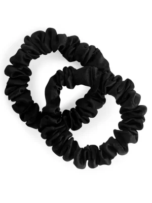 Accessoires Pour Cheveux-ARKET Chouchou en soie Noir