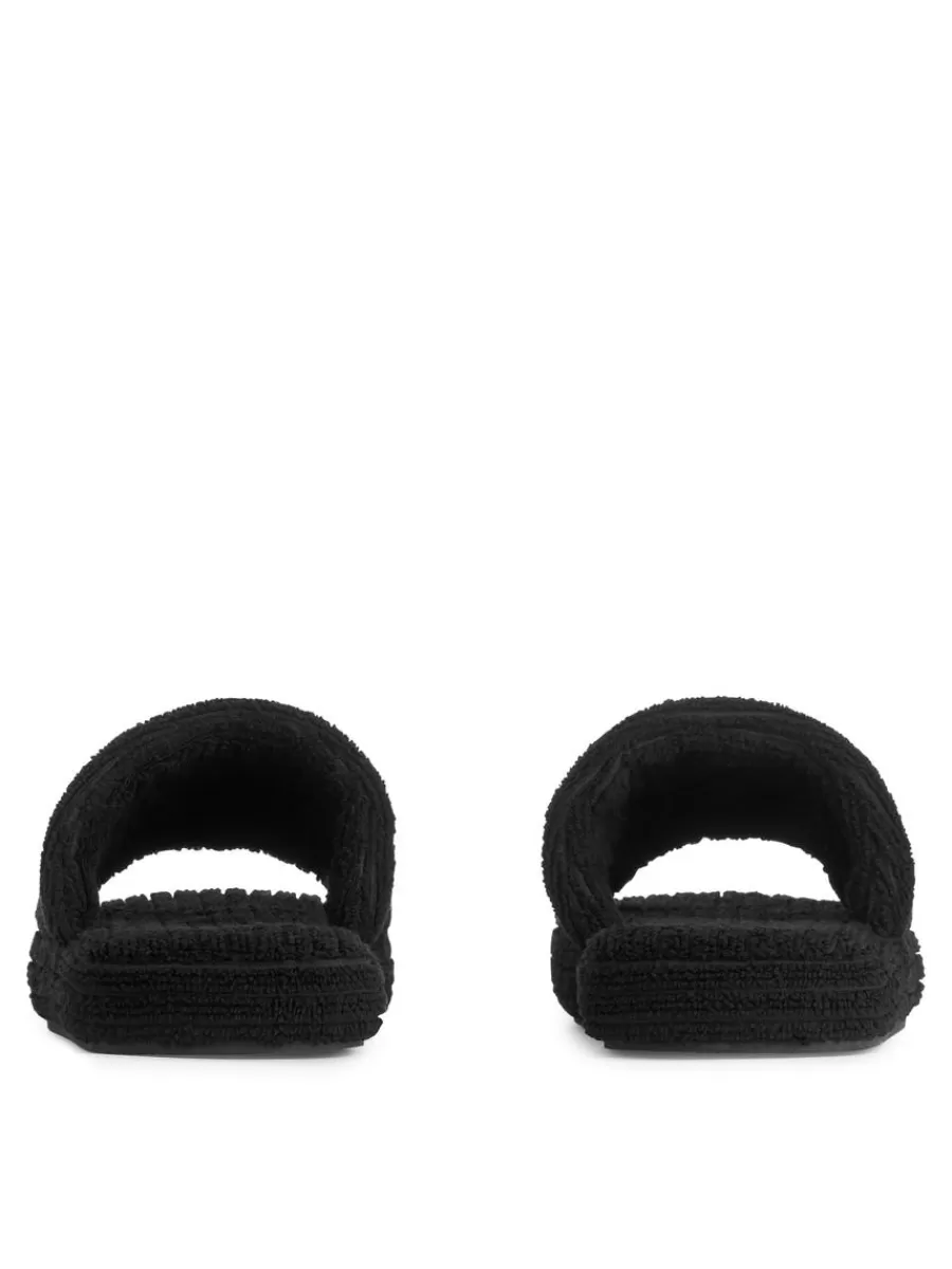 Maillots De Bain-ARKET Claquettes de piscine en éponge Noir