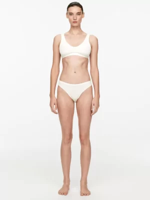 Sous-Vêtements-ARKET Culotte taille mi-haute Blanc
