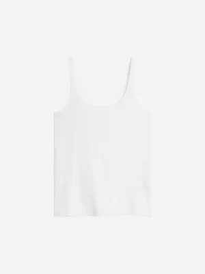 Maillots De Bain | Hauts Sans Manches-ARKET Débardeur côtelé Blanc