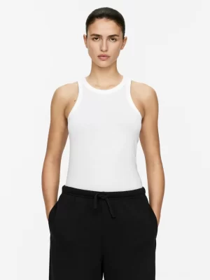 Vêtements De Sport | Tenues Décontractées-ARKET Débardeur côtelé dos nageur Blanc