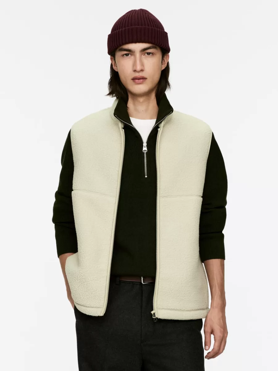 Vêtements De Sport | Manteaux Et Vestes-ARKET Débardeur de sport en polaire Beige