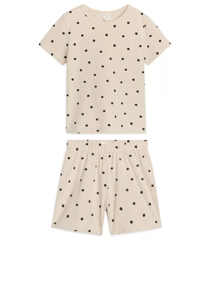 Pyjamas-ARKET Ensemble pyjama court en jersey Beige