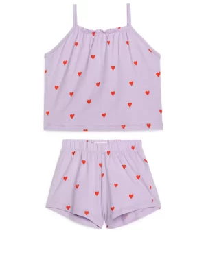 Pyjamas-ARKET Ensemble pyjama en coton Mauve