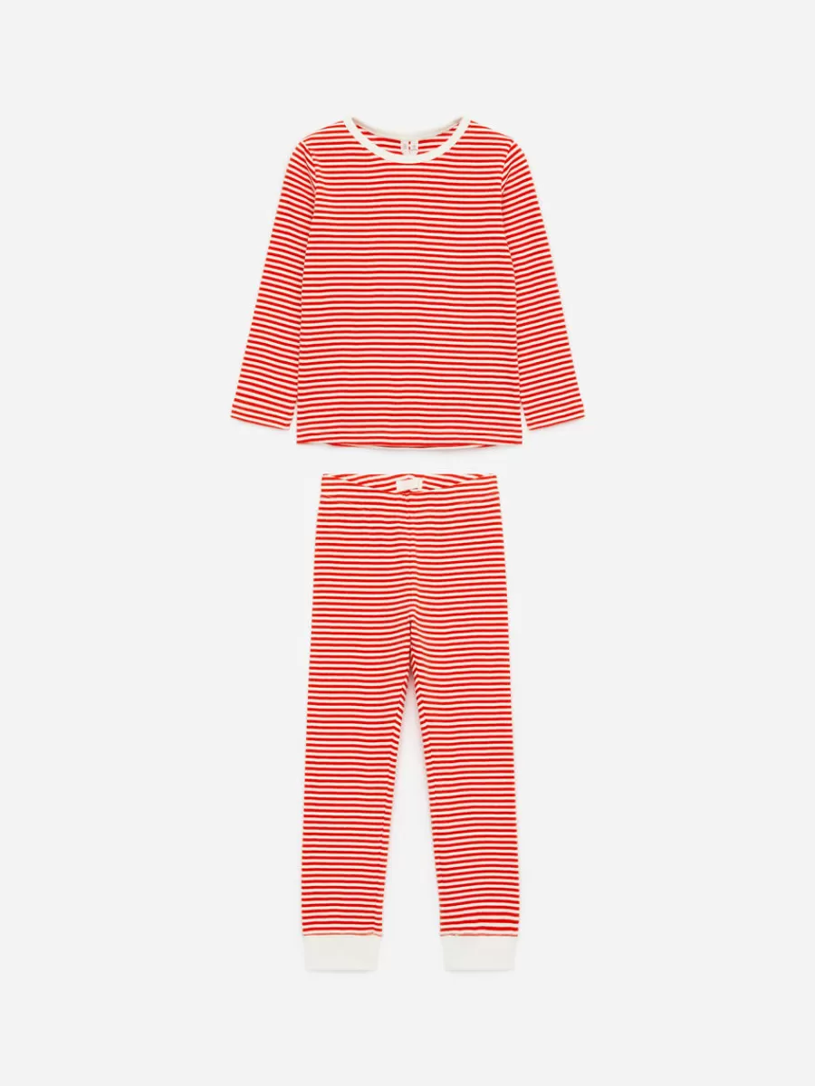 Pyjamas-ARKET Ensemble pyjama en jersey Rouge/Écru