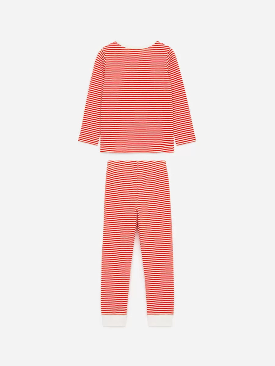 Pyjamas-ARKET Ensemble pyjama en jersey Rouge/Écru