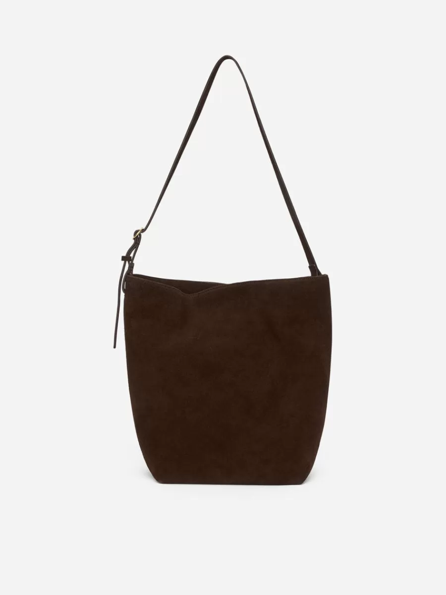 Tous Les Sacs-ARKET Fourre-tout en daim Dark Brown