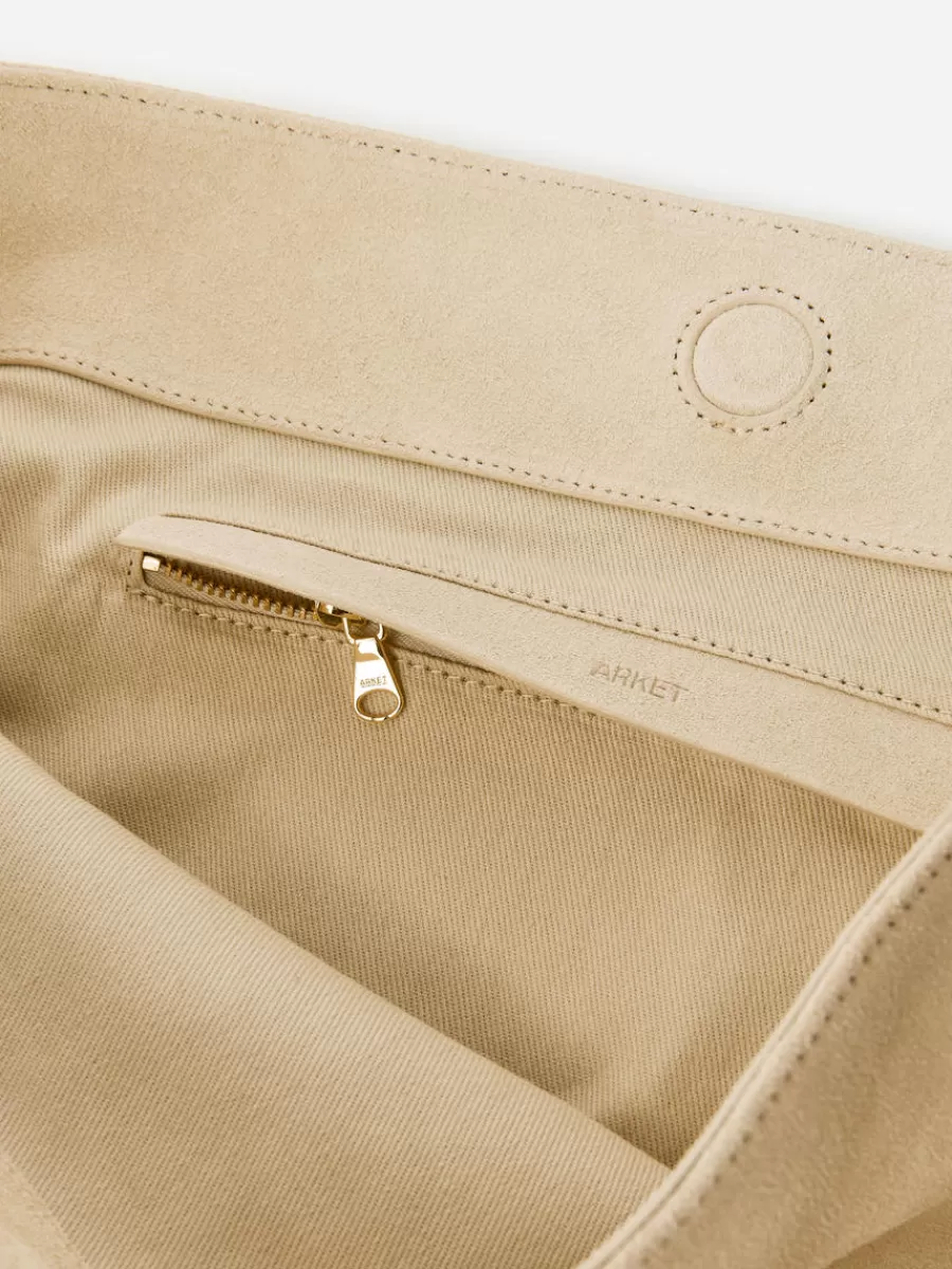 Tous Les Sacs-ARKET Fourre-tout en daim Beige clair