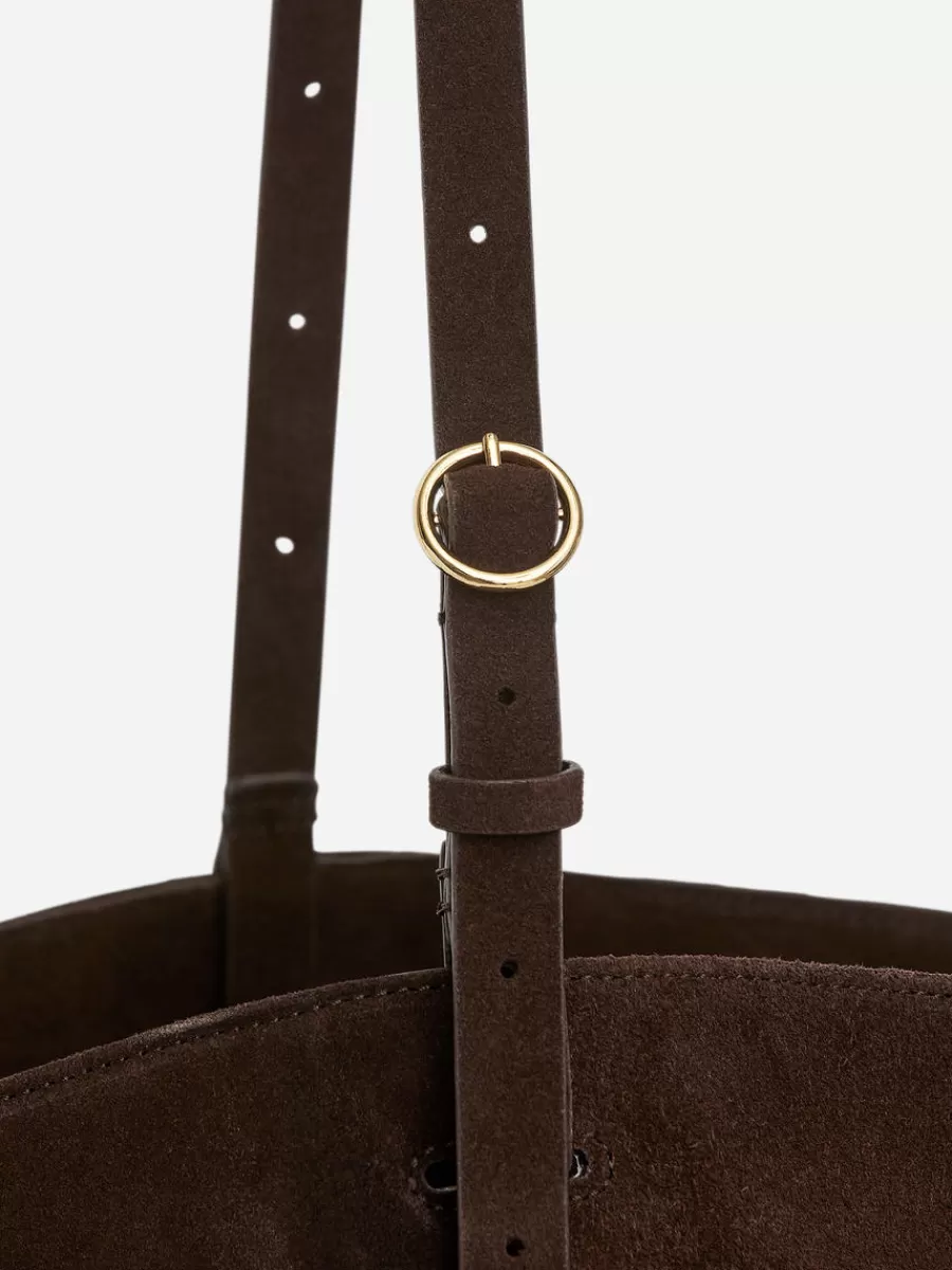 Tous Les Sacs-ARKET Fourre-tout en daim Dark Brown