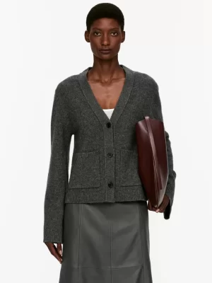 Mailles Et Cardigans-ARKET Gilet en laine Gris foncé