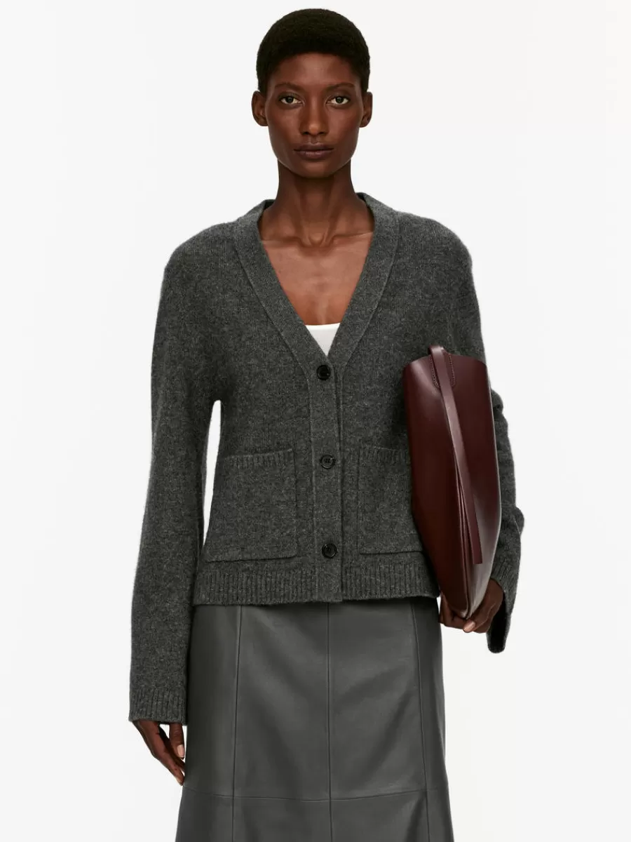 Mailles Et Cardigans-ARKET Gilet en laine Gris foncé