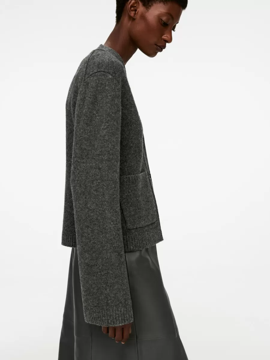 Mailles Et Cardigans-ARKET Gilet en laine Gris foncé