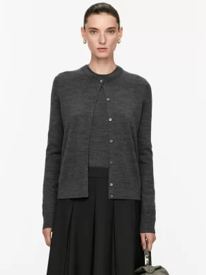 Mailles Et Cardigans-ARKET Gilet en laine mérinos gris