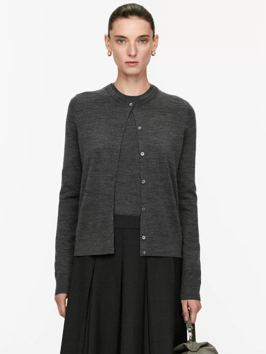 Mailles Et Cardigans-ARKET Gilet en laine mérinos gris