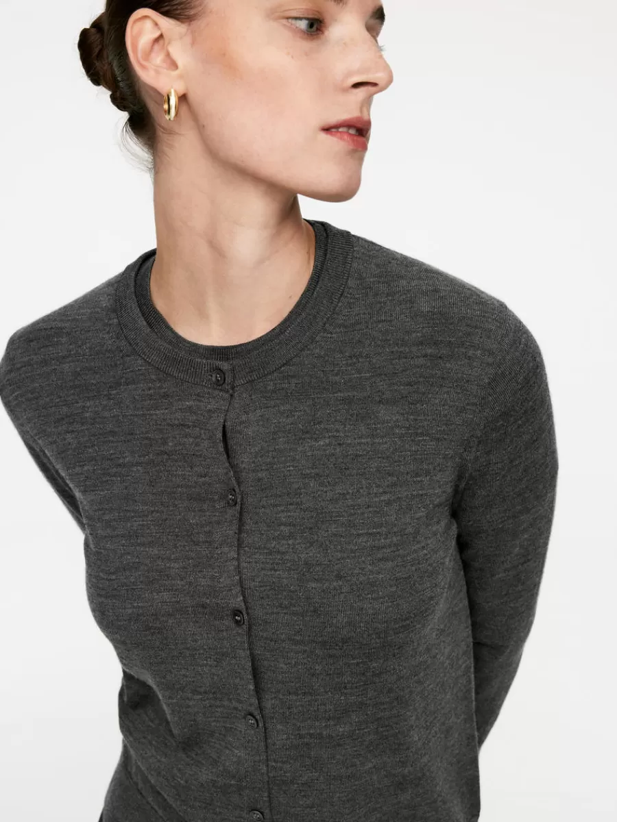 Mailles Et Cardigans-ARKET Gilet en laine mérinos gris