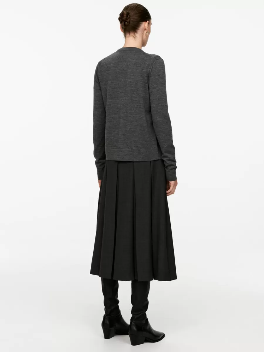 Mailles Et Cardigans-ARKET Gilet en laine mérinos gris