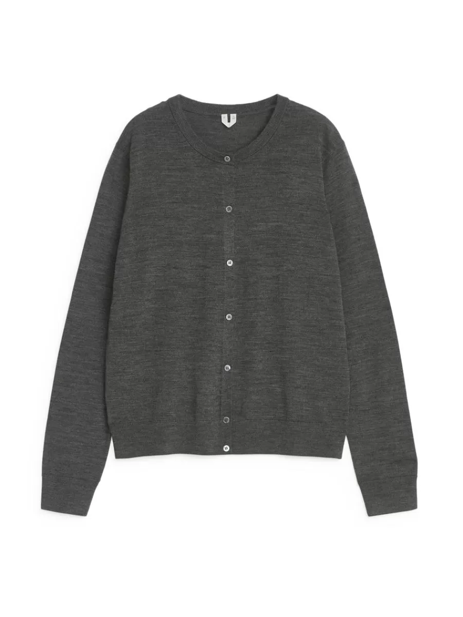 Mailles Et Cardigans-ARKET Gilet en laine mérinos gris