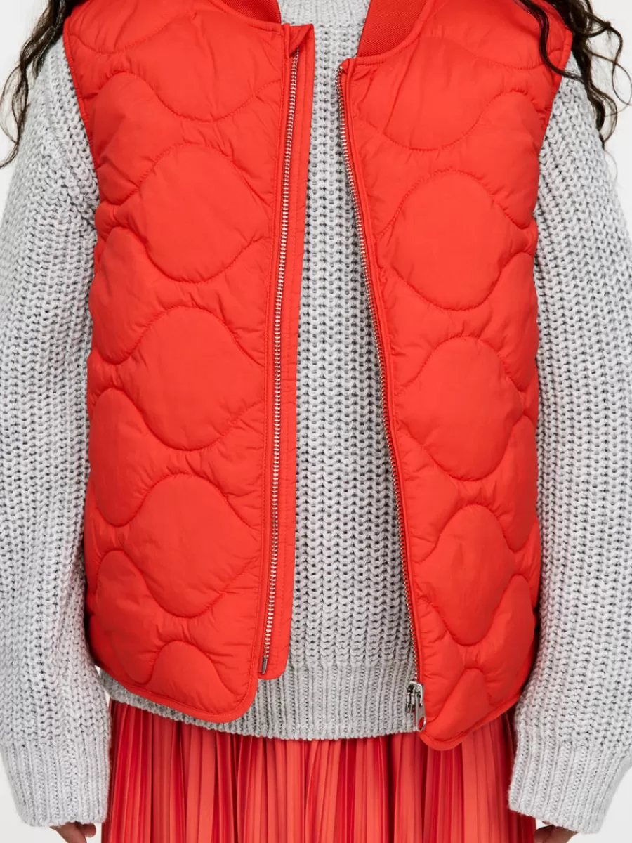 Manteaux Et Vestes | Manteaux Et Vestes-ARKET Gilet matelassé Rouge vif