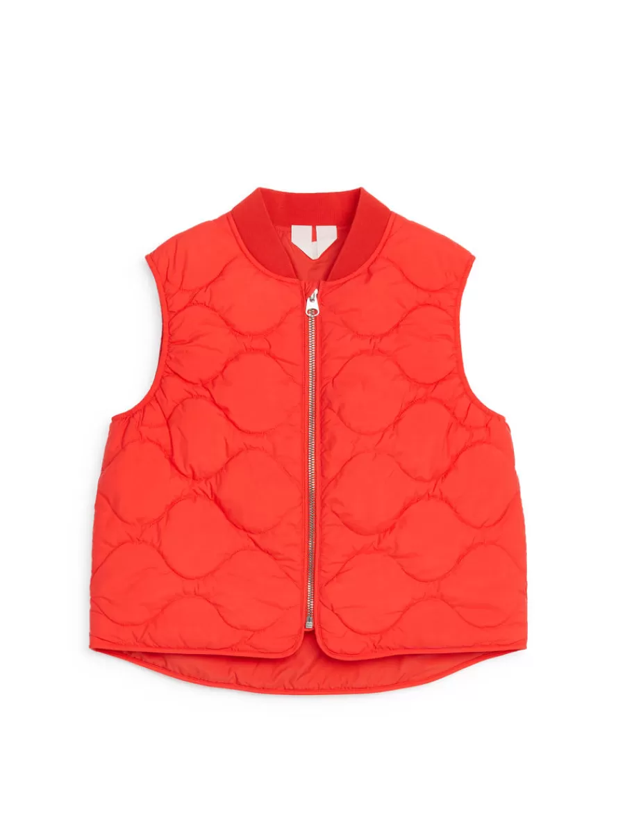 Manteaux Et Vestes | Manteaux Et Vestes-ARKET Gilet matelassé Rouge vif