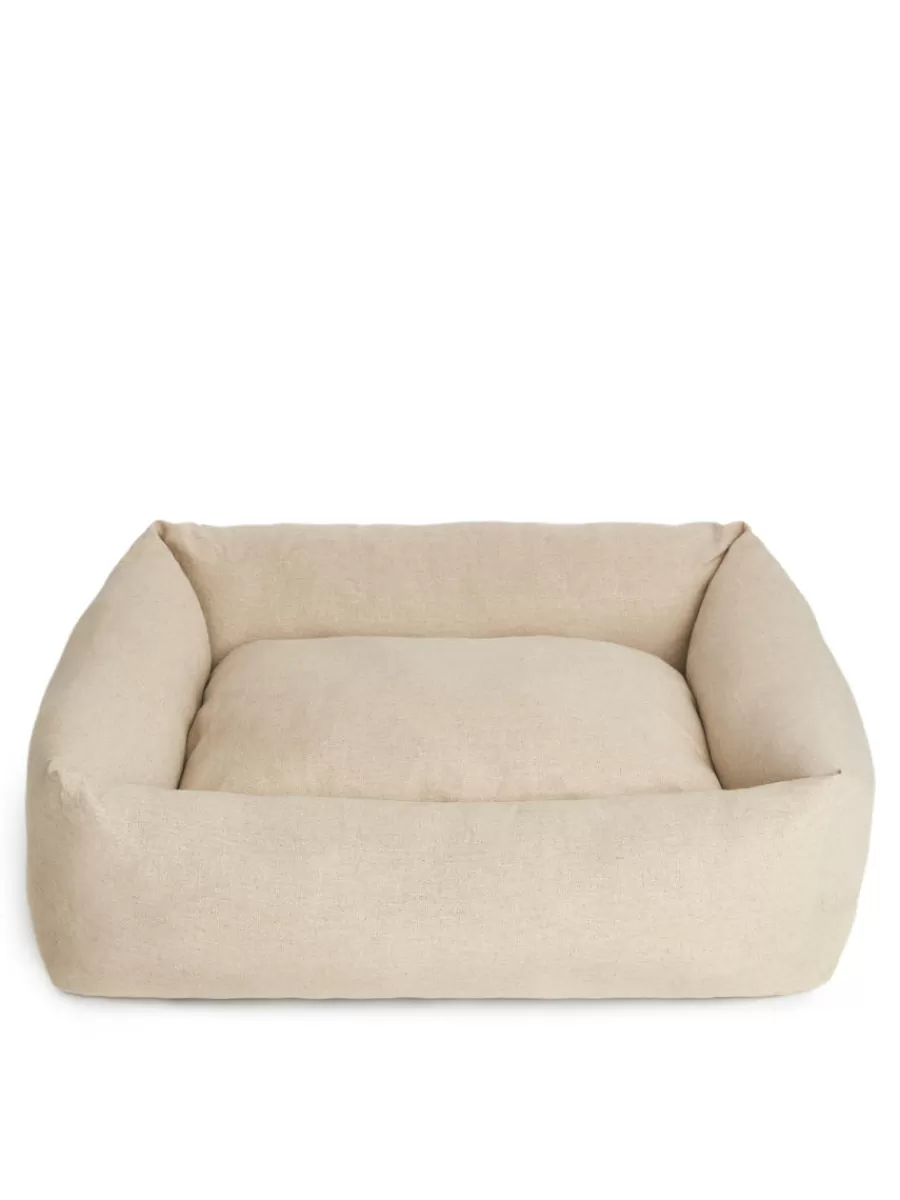 Pour Les Chiens-ARKET Grand panier rembourré pour chien Beige