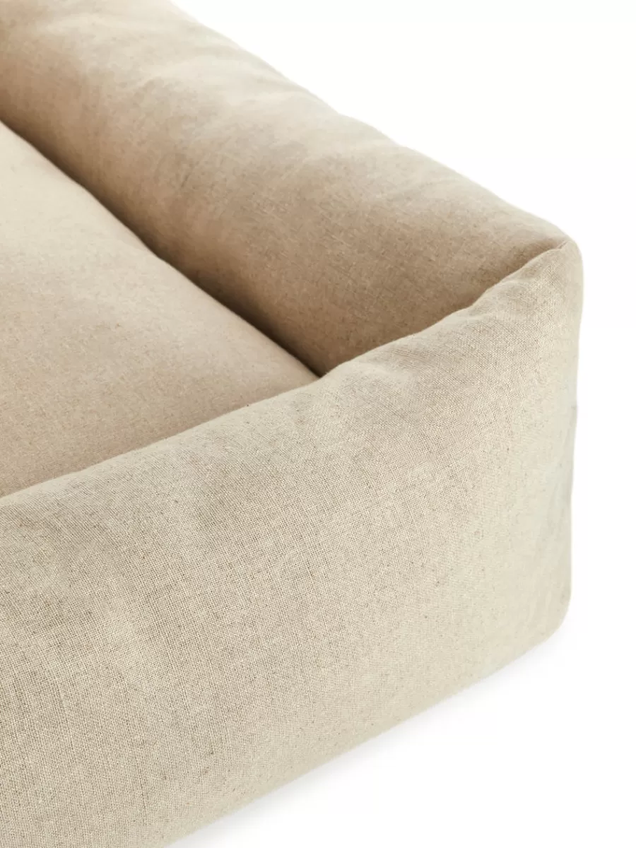 Pour Les Chiens-ARKET Grand panier rembourré pour chien Beige