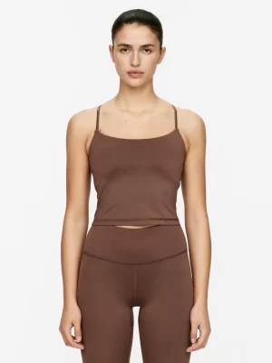 Vêtements De Sport-ARKET Haut doux et extensible Marron