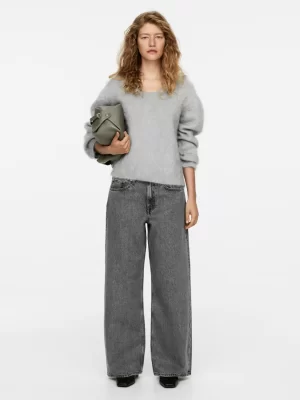 Jeans-ARKET Jean ample taille basse CLOUD gris