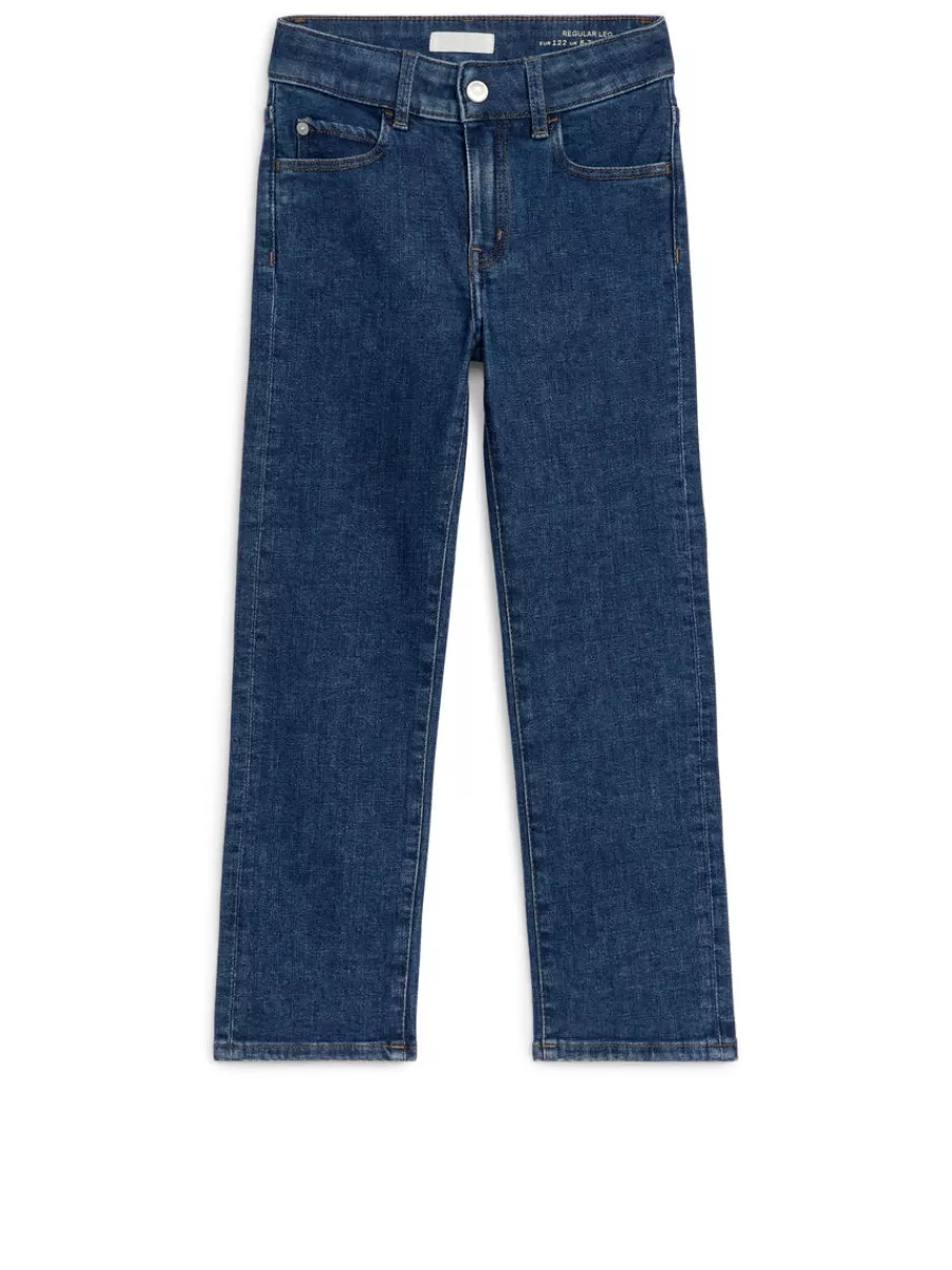 Jeans | Pantalons-ARKET Jean extensible classique Bleu