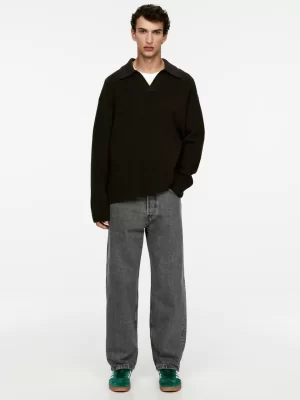 Jeans-ARKET Jean large MIST gris