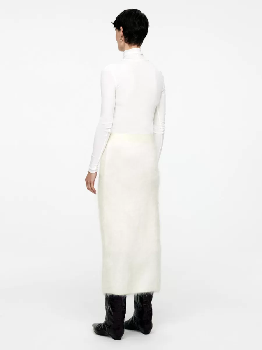 Jupes-ARKET Jupe en laine et mohair Blanc cassé