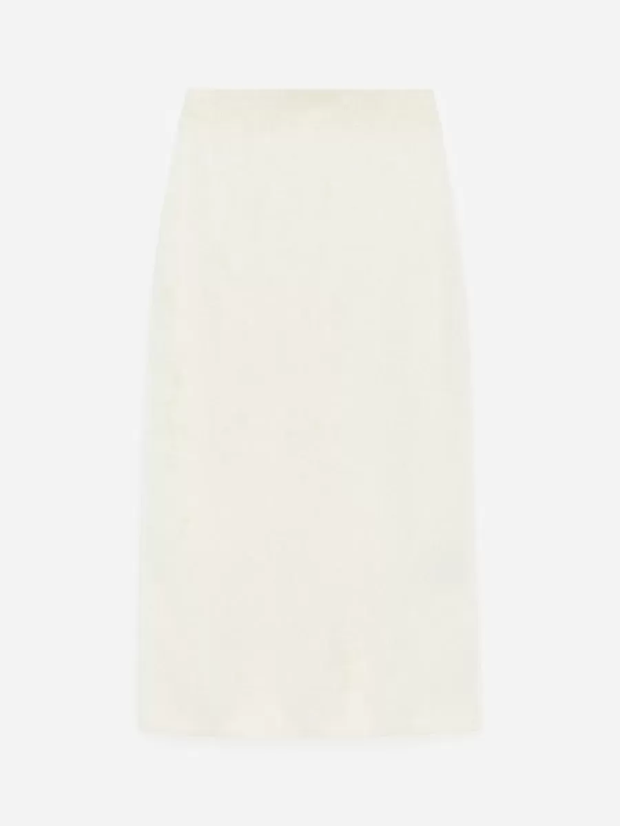 Jupes-ARKET Jupe en laine et mohair Blanc cassé