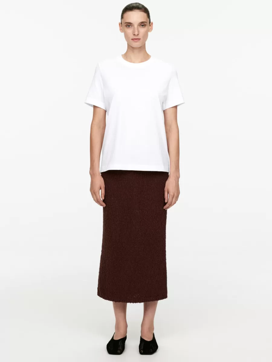 Tenues Décontractées | Jupes-ARKET Jupe en maille ajourée Bordeaux