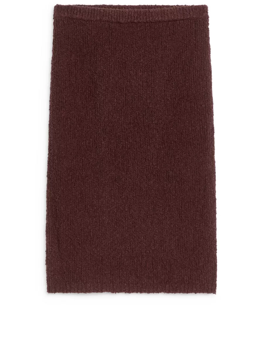 Tenues Décontractées | Jupes-ARKET Jupe en maille ajourée Bordeaux
