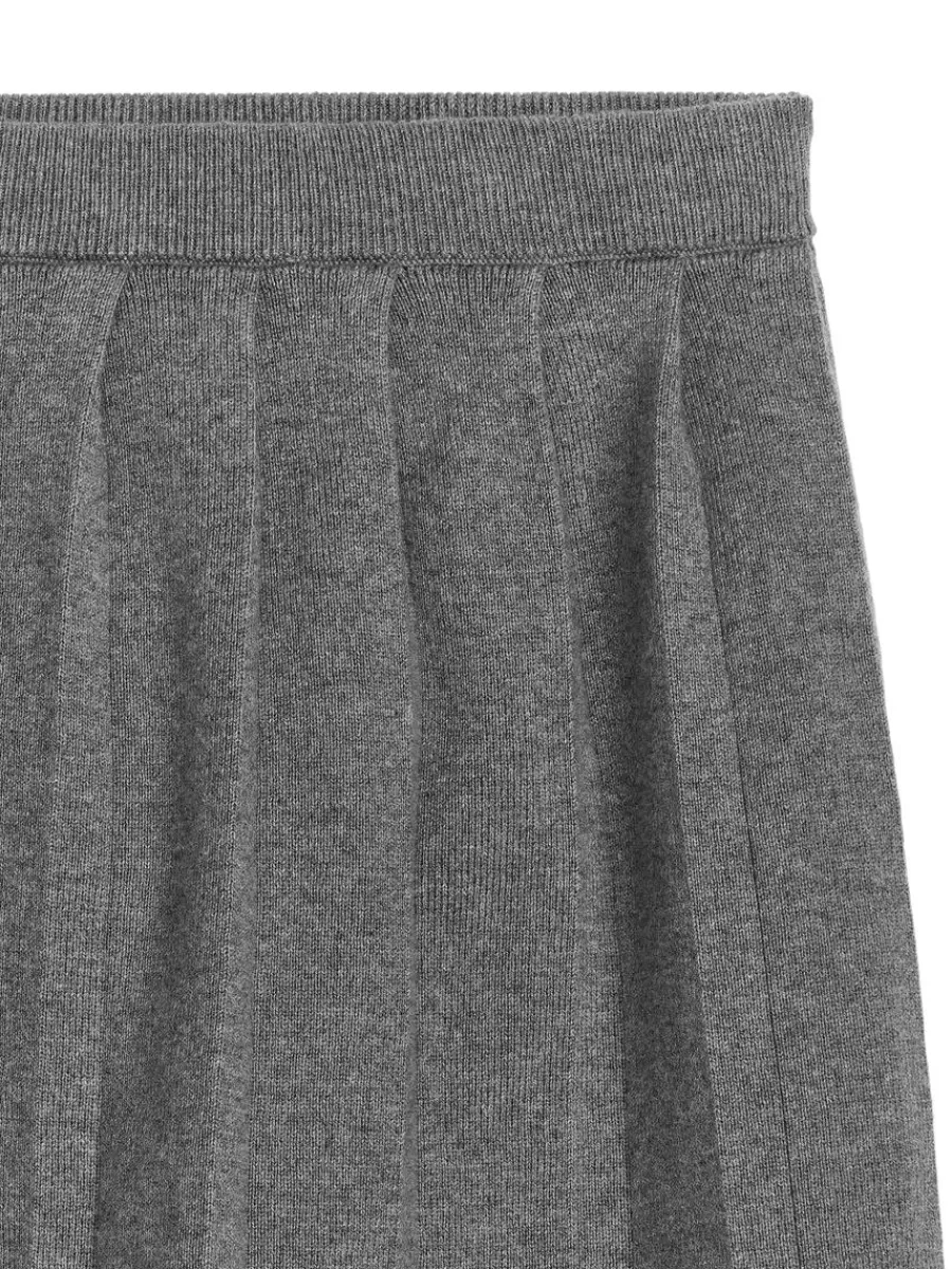 Jupes | Maille-ARKET Jupe en maille plissée gris