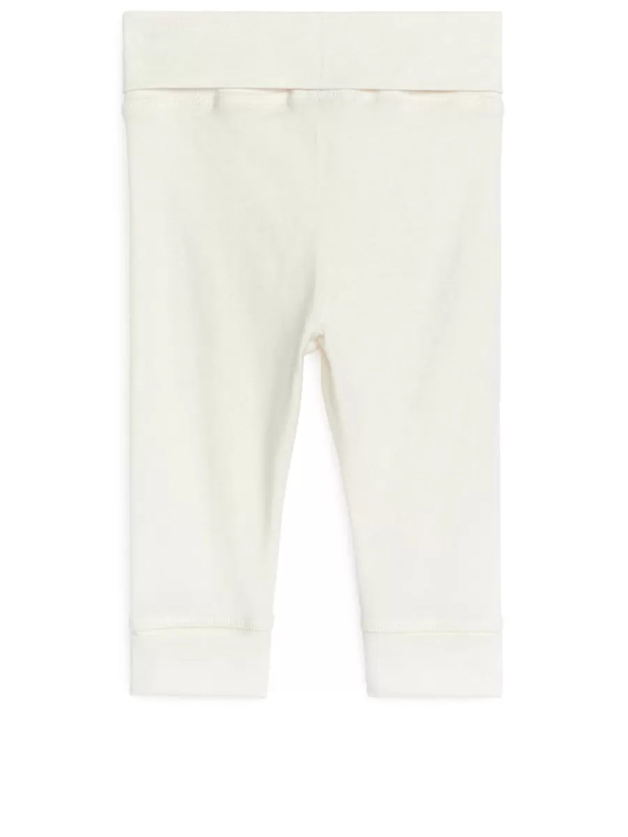 Bas-ARKET Legging en coton doux pour nouveau-né Blanc