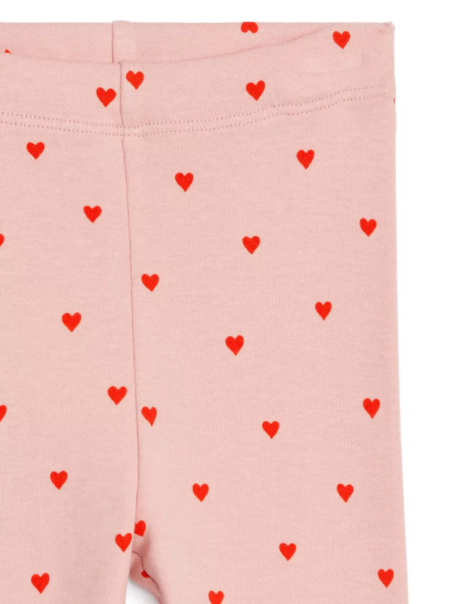 Bas-ARKET Legging en jersey Rose/Cœurs