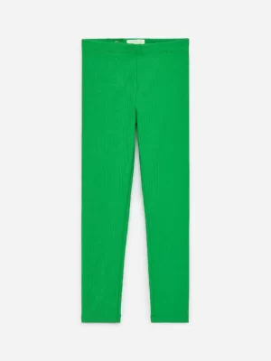 Pantalons Et Shorts | Pantalons-ARKET Legging en jersey côtelé Vert
