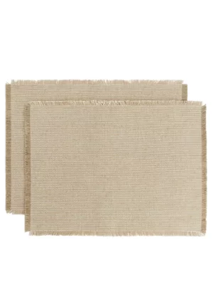 Accessoires De Table-ARKET Lot de 2 sets de table en lin Beige