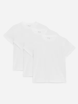 Hauts | T-Shirts-ARKET Lot de 3 t-shirts col rond Blanc