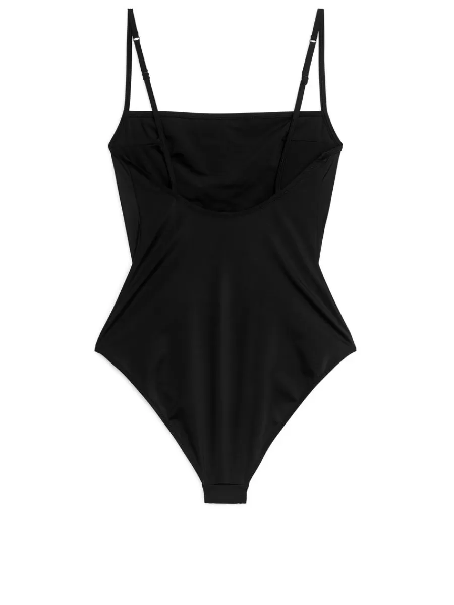 Maillots De Bain-ARKET Maillot de bain à encolure carrée Noir