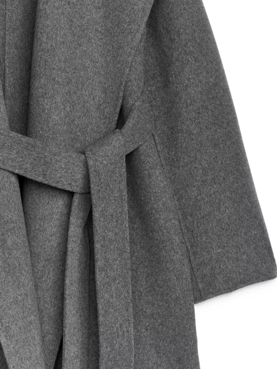 Manteaux Et Vestes-ARKET Manteau à col châle gris
