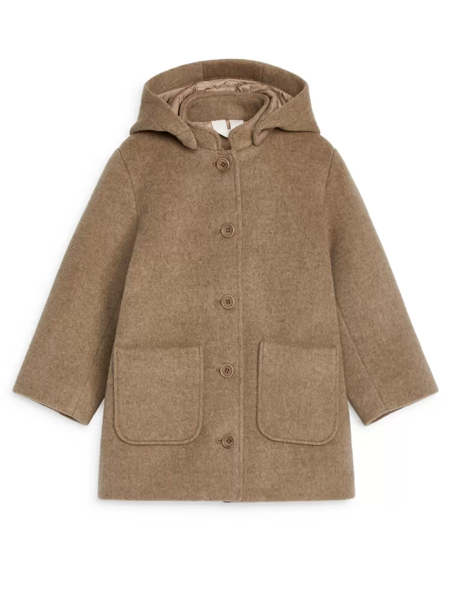 Manteaux Et Vestes | Manteaux Et Vestes-ARKET Manteau en mélange de laine Taupe