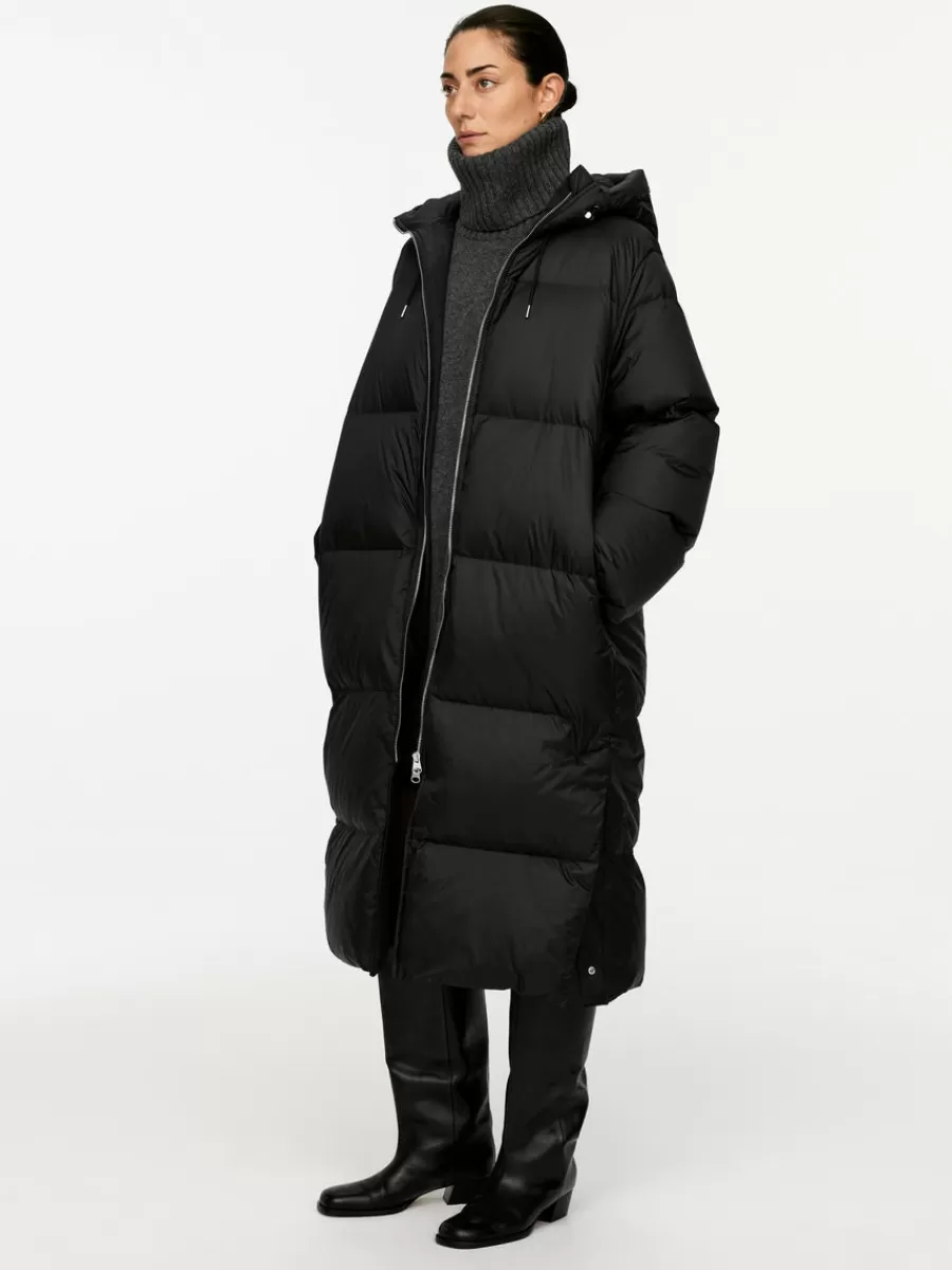 Manteaux Et Vestes-ARKET Manteau long Upcycled Down Noir