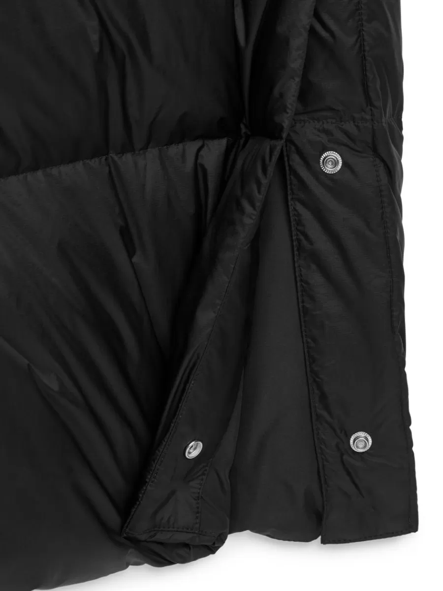 Manteaux Et Vestes-ARKET Manteau long Upcycled Down Noir