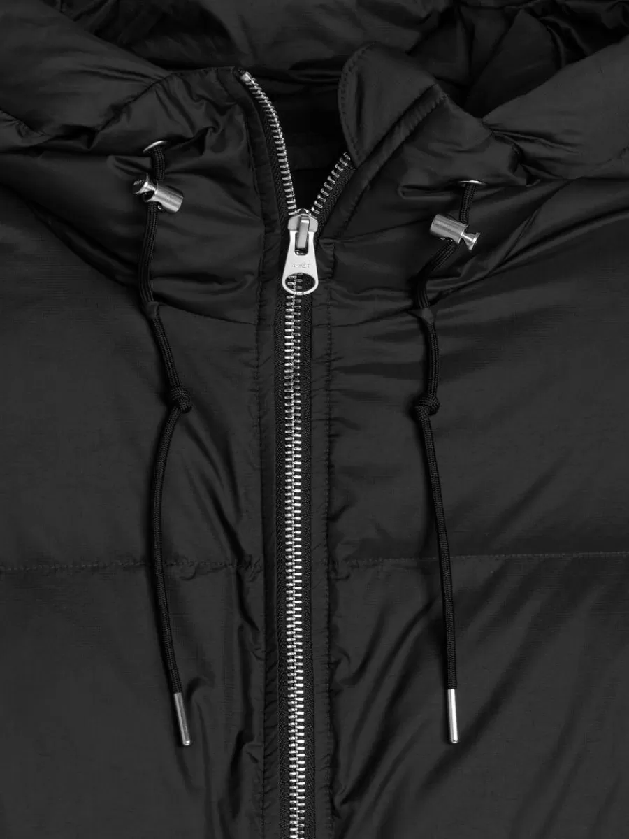 Manteaux Et Vestes-ARKET Manteau long Upcycled Down Noir