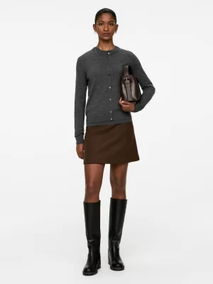 Jupes-ARKET Minijupe en laine Marron foncé