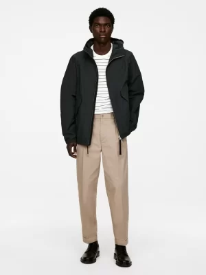 Pantalons-ARKET Pantalon à revers en coton Beige