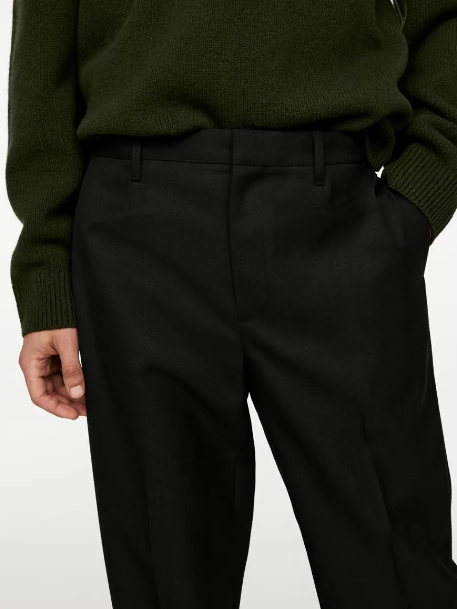 Pantalons-ARKET Pantalon ample en laine Noir