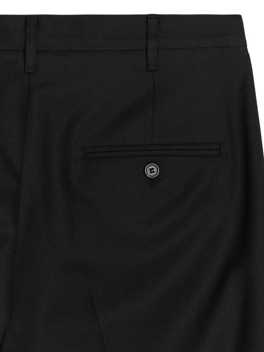 Pantalons-ARKET Pantalon ample en laine Noir